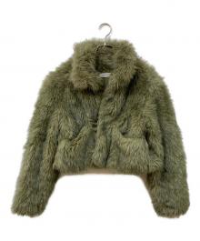 LAGUA GEM（ラグアジェム）の古着「POCKET POINT FAUX FUR コート」｜ブラウン
