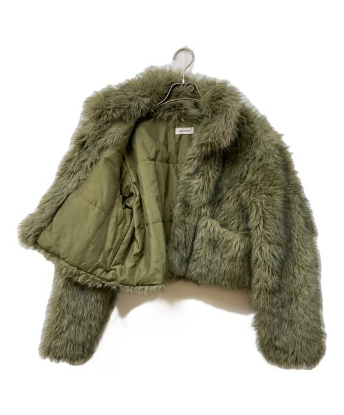 LAGUA GEM（ラグアジェム）LAGUA GEM (ラグアジェム) POCKET POINT FAUX FUR コート ブラウン サイズ:	SIZE Sの古着・服飾アイテム