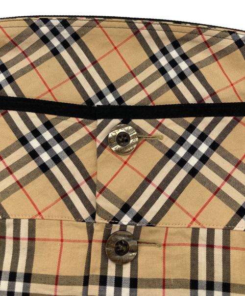 BURBERRY BLUE LABEL（バーバリー ブルー レーベル）BURBERRY BLUE LABEL (バーバリー ブルー レーベル) ノバチェックキャミソールワンピース ブラウン サイズ:	SIZE 38の古着・服飾アイテム