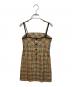 BURBERRY BLUE LABEL（バーバリー ブルー レーベル）の古着「ノバチェックキャミソールワンピース」｜ブラウン