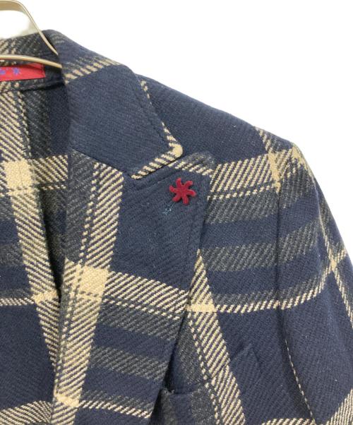 giacche（ジャッケ）giacche (ジャッケ) チェスターコート ネイビー サイズ:SIZE 50の古着・服飾アイテム