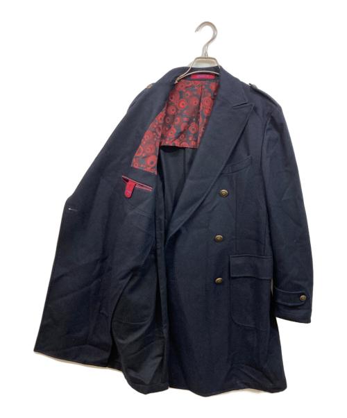 giacche（ジャッケ）giacche (ジャッケ) ダブルウールコート ネイビー サイズ:SIZE 52の古着・服飾アイテム