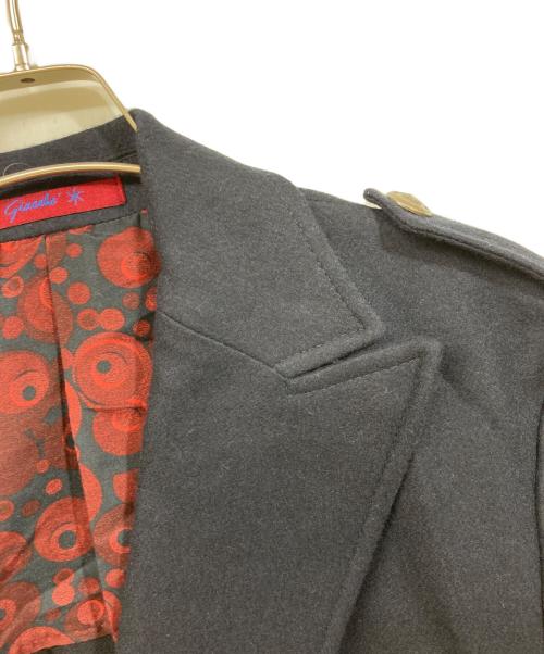 giacche（ジャッケ）giacche (ジャッケ) ダブルウールコート ネイビー サイズ:SIZE 52の古着・服飾アイテム