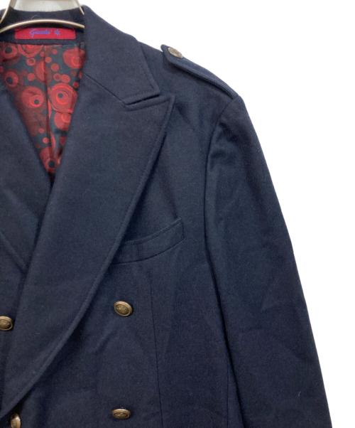 giacche（ジャッケ）giacche (ジャッケ) ダブルウールコート ネイビー サイズ:SIZE 52の古着・服飾アイテム