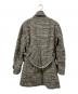 AKM (エーケーエム) ウールコート ホワイト×ブラック サイズ:	SIZE S：5000円