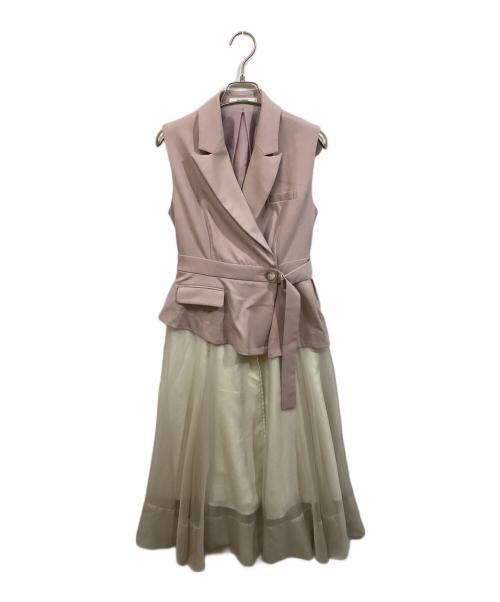 Snidel（スナイデル）Snidel (スナイデル) スイッチングワンピース ベージュ サイズ:SIZE 0の古着・服飾アイテム