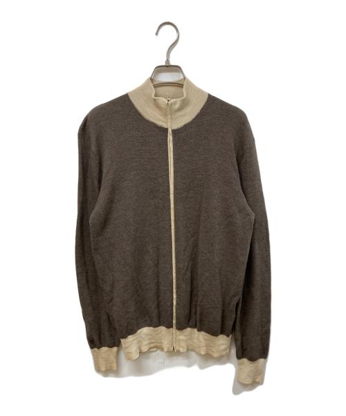 Cruciani（クルチアーニ）CRUCIANI (クルチアーニ) ジップニット ブラウン サイズ:	SIZE 50の古着・服飾アイテム
