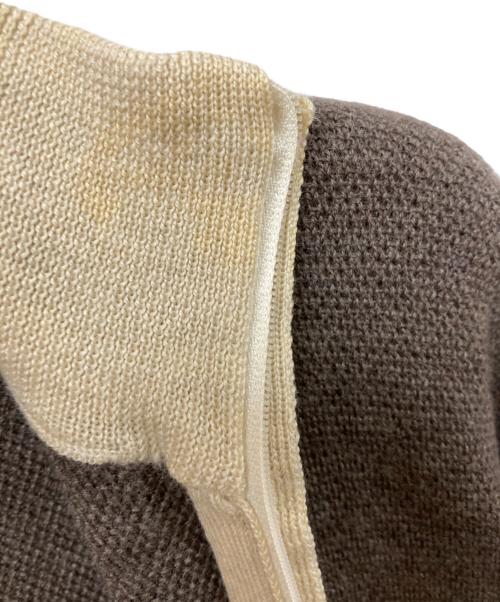 Cruciani（クルチアーニ）CRUCIANI (クルチアーニ) ジップニット ブラウン サイズ:	SIZE 50の古着・服飾アイテム