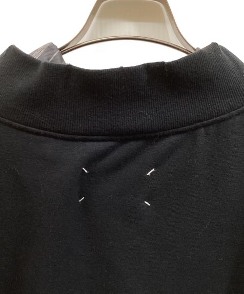 Maison Margiela（メゾンマルジェラ）Maison Margiela (メゾンマルジェラ) デストロイ加工 シャツドッキング Vネックスウェット ブラック サイズ:36の古着・服飾アイテム