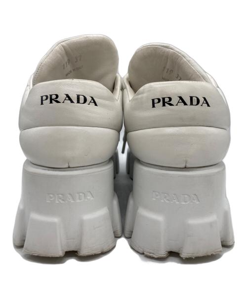 PRADA（プラダ）PRADA (プラダ) モノリス パデッドスニーカー ホワイト サイズ:37の古着・服飾アイテム