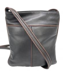 LOEWE（ロエベ）の古着「レザーポシェットバッグ」｜ブラック