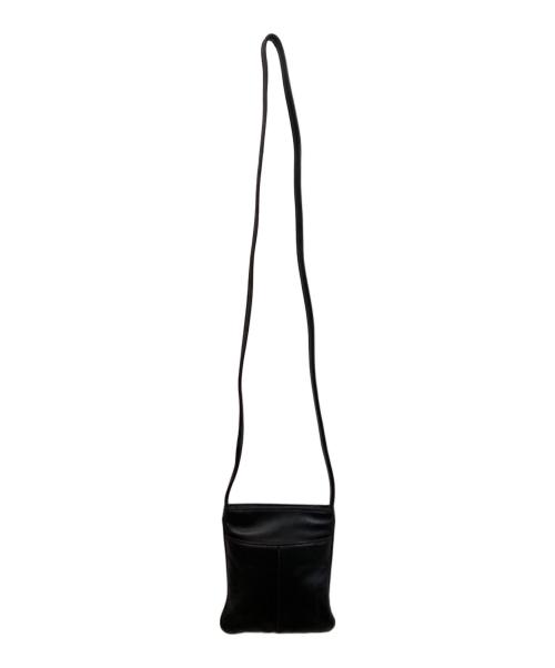 LOEWE（ロエベ）LOEWE (ロエベ) レザーポシェットバッグ ブラックの古着・服飾アイテム