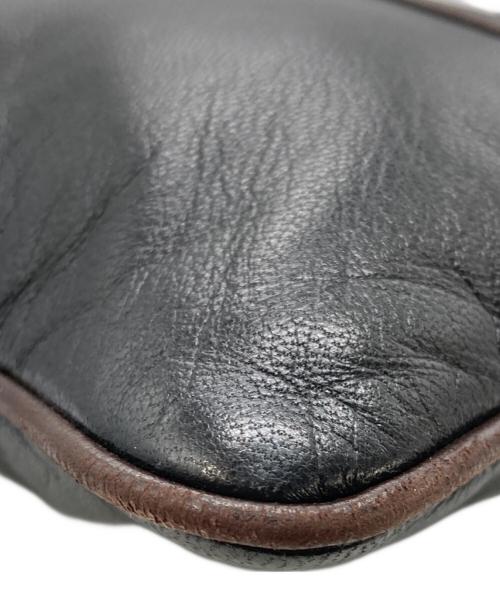 LOEWE（ロエベ）LOEWE (ロエベ) レザーポシェットバッグ ブラックの古着・服飾アイテム