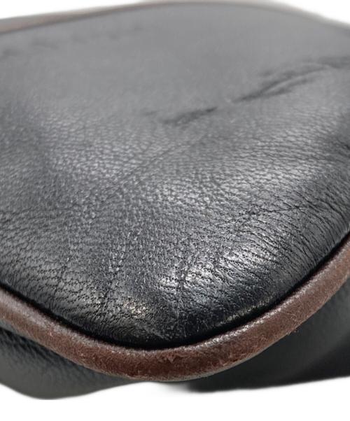 LOEWE（ロエベ）LOEWE (ロエベ) レザーポシェットバッグ ブラックの古着・服飾アイテム