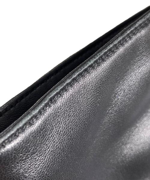 LOEWE（ロエベ）LOEWE (ロエベ) レザーポシェットバッグ ブラックの古着・服飾アイテム
