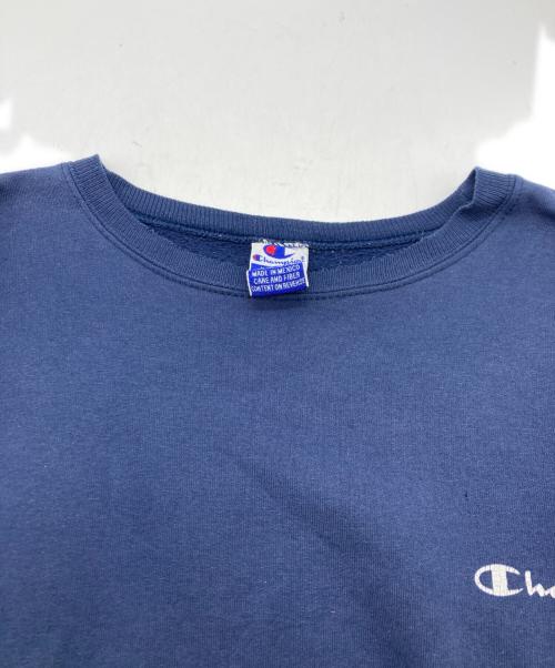 Champion（チャンピオン）Champion (チャンピオン) 半袖リメイクスウェット ネイビー サイズ:	SIZE XLの古着・服飾アイテム