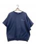 Champion（チャンピオン）の古着「半袖リメイクスウェット」｜ネイビー