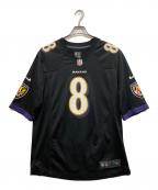NIKE×NFLナイキ×ナショナル・フットボール・リーグ）の古着「ゲームシャツ」｜ブラック