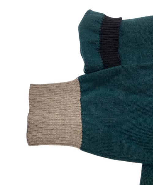 MM6 Maison Margiela（エムエムシックスメゾンマルジェラ）MM6 Maison Margiela (エムエムシックスメゾンマルジェラ) ギミックニット グリーン サイズ:Lの古着・服飾アイテム