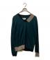 MM6 Maison Margiela（エムエムシックスメゾンマルジェラ）の古着「ギミックニット」｜グリーン