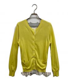 sacai（サカイ）の古着「Layered Cardigan」｜イエロー