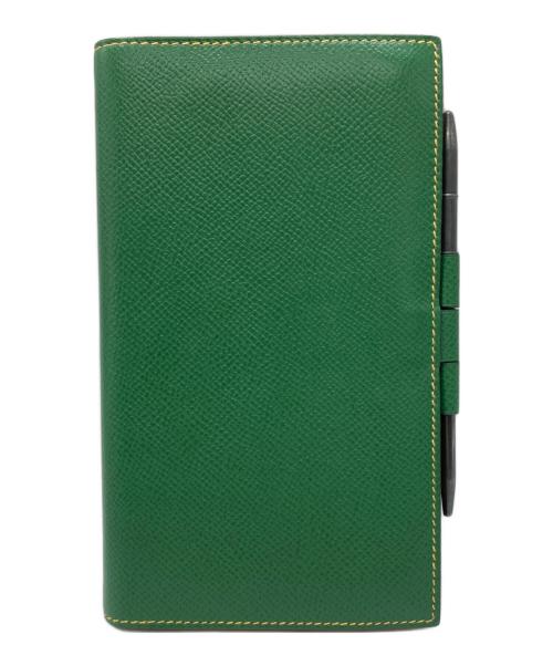 HERMES（エルメス）HERMES (エルメス) 手帳カバー グリーンの古着・服飾アイテム