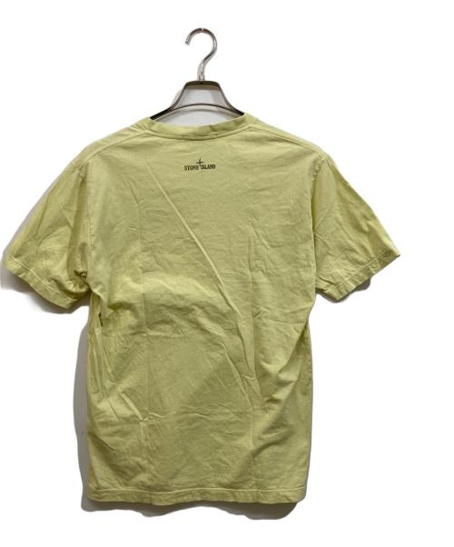 STONE ISLAND（ストーンアイランド）STONE ISLAND (ストーンアイランド) ロゴプリントＴシャツ イエロー サイズ:SIZE Mの古着・服飾アイテム