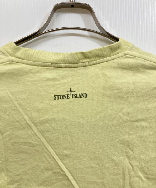 STONE ISLAND（ストーンアイランド）STONE ISLAND (ストーンアイランド) ロゴプリントＴシャツ イエロー サイズ:SIZE Mの古着・服飾アイテム