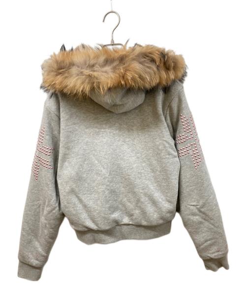 sculptor（スカルプター）sculptor (スカルプター) Fur Trimming Hooded ZipUp グレー サイズ:SIZE Lの古着・服飾アイテム