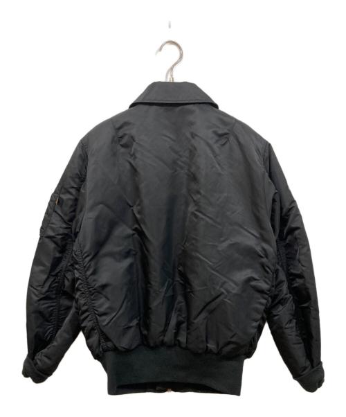 stussy（ステューシー）stussy (ステューシー) ALPHA INDUSTRIES (アルファインダストリーズ) B-15 Worldwide Jacket ブラック サイズ:Mの古着・服飾アイテム
