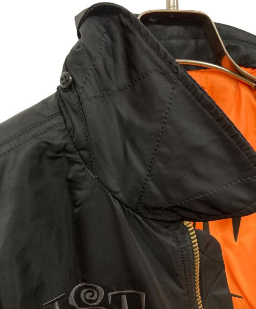 stussy（ステューシー）stussy (ステューシー) ALPHA INDUSTRIES (アルファインダストリーズ) B-15 Worldwide Jacket ブラック サイズ:Mの古着・服飾アイテム