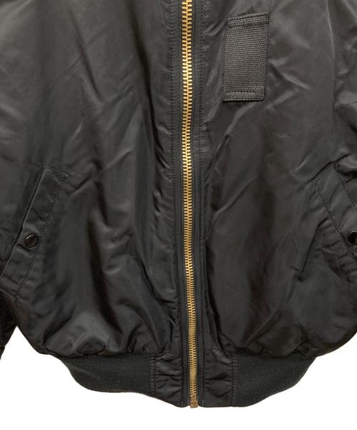 stussy（ステューシー）stussy (ステューシー) ALPHA INDUSTRIES (アルファインダストリーズ) B-15 Worldwide Jacket ブラック サイズ:Mの古着・服飾アイテム