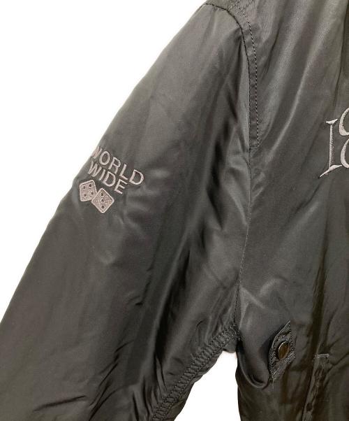 stussy（ステューシー）stussy (ステューシー) ALPHA INDUSTRIES (アルファインダストリーズ) B-15 Worldwide Jacket ブラック サイズ:Mの古着・服飾アイテム