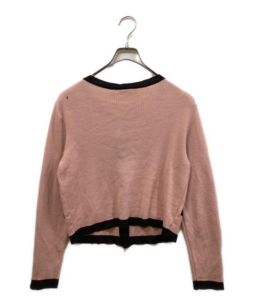 FENDI（フェンディ）FENDI (フェンディ) ロゴボタンカーディガン ピンク サイズ:SIZE 38の古着・服飾アイテム