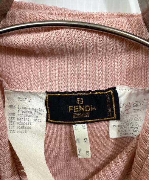 FENDI（フェンディ）FENDI (フェンディ) ノースリーブニット ピンク サイズ:	SIZE 40の古着・服飾アイテム