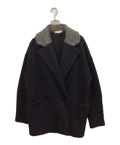 OPENING CEREMONY（オープニングセレモニー）OPENING CEREMONY (オープニングセレモニー) ウール切替ダブルジャケット ネイビー サイズ:SIZE Mの古着・服飾アイテム