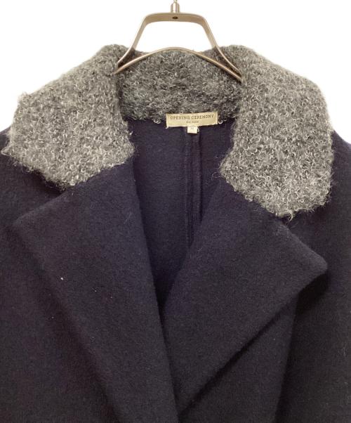 OPENING CEREMONY（オープニングセレモニー）OPENING CEREMONY (オープニングセレモニー) ウール切替ダブルジャケット ネイビー サイズ:SIZE Mの古着・服飾アイテム