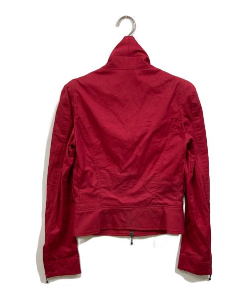 Vivienne Westwood RED LABEL（ヴィヴィアンウエストウッドレッドレーベル）Vivienne Westwood RED LABEL (ヴィヴィアンウエストウッドレッドレーベル) 変形ジップジャケット レッド サイズ:SIZE 38の古着・服飾アイテム