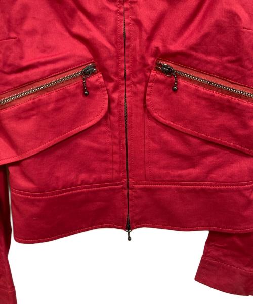 Vivienne Westwood RED LABEL（ヴィヴィアンウエストウッドレッドレーベル）Vivienne Westwood RED LABEL (ヴィヴィアンウエストウッドレッドレーベル) 変形ジップジャケット レッド サイズ:SIZE 38の古着・服飾アイテム