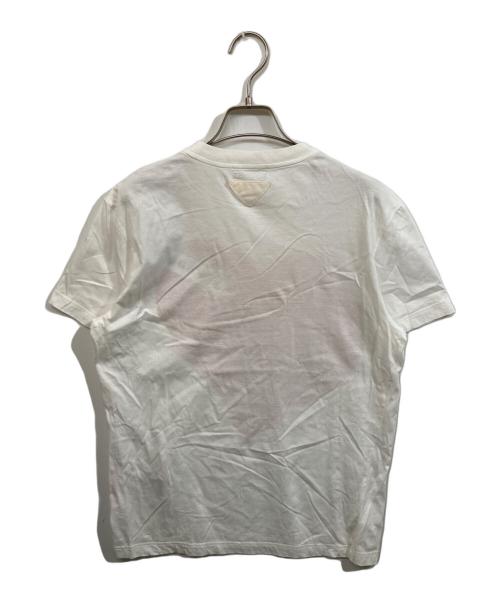 PRADA（プラダ）PRADA (プラダ) ハートロゴTシャツ ホワイト サイズ:SIZE Mの古着・服飾アイテム