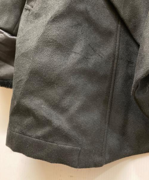 ROYAL PARTY（ロイヤルパーティ）ROYAL PARTY (ロイヤルパーティ) ファー付BIGカラーミドルコート ブラック サイズ:SIZE Freeの古着・服飾アイテム