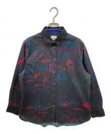 PAUL SMITH（ポールスミス）の古着「総柄プリントシャツ」｜ブラック