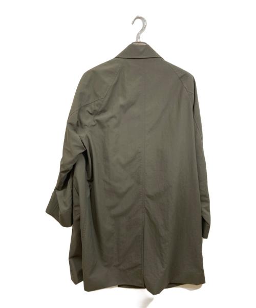 green label relaxing（グリーンレーベルリラクシング）green label relaxing (グリーンレーベルリラクシング) ナイロンオックス ステンカラーコート グリーン サイズ:	SIZE Lの古着・服飾アイテム