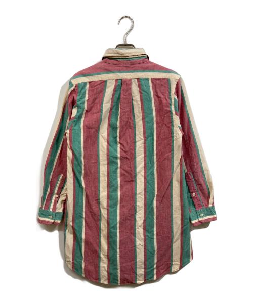RALPH LAUREN（ラルフローレン）RALPH LAUREN (ラルフローレン) ストライプシャツ ブラウン サイズ:SIZE Lの古着・服飾アイテム