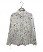 SLOBE IENAスローブ イエナ）の古着「margaux/マルゴー flower western シャツ」｜ホワイト