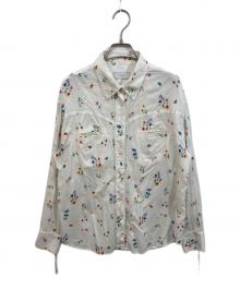 SLOBE IENA（スローブ イエナ）の古着「margaux/マルゴー flower western シャツ」｜ホワイト