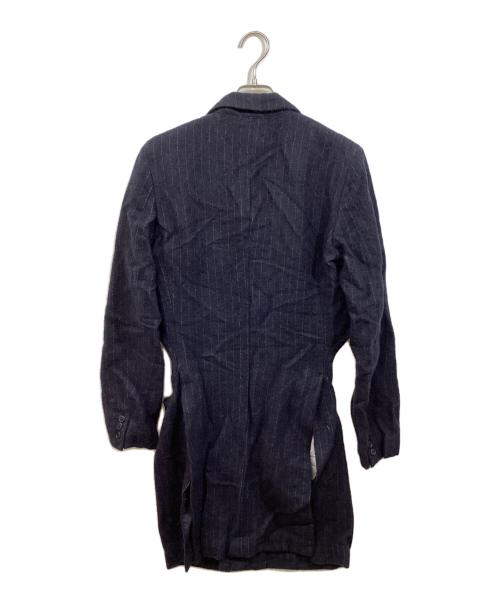COMME des GARCONS HOMME PLUS（コムデギャルソンオムプリュス）COMME des GARCONS HOMME PLUS (コムデギャルソンオムプリュス) 穴あき裁断ウールホーリージャケット ネイビー サイズ:SIZE XSの古着・服飾アイテム
