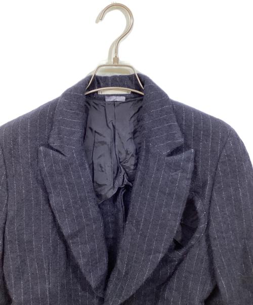 COMME des GARCONS HOMME PLUS（コムデギャルソンオムプリュス）COMME des GARCONS HOMME PLUS (コムデギャルソンオムプリュス) 穴あき裁断ウールホーリージャケット ネイビー サイズ:SIZE XSの古着・服飾アイテム