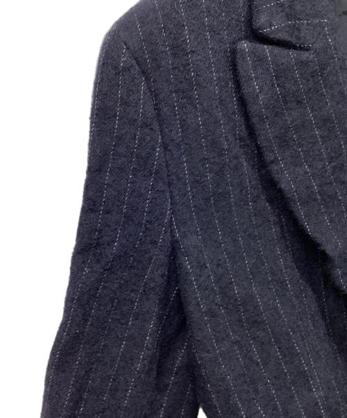 COMME des GARCONS HOMME PLUS（コムデギャルソンオムプリュス）COMME des GARCONS HOMME PLUS (コムデギャルソンオムプリュス) 穴あき裁断ウールホーリージャケット ネイビー サイズ:SIZE XSの古着・服飾アイテム
