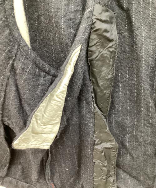 COMME des GARCONS HOMME PLUS（コムデギャルソンオムプリュス）COMME des GARCONS HOMME PLUS (コムデギャルソンオムプリュス) 穴あき裁断ウールホーリージャケット ネイビー サイズ:SIZE XSの古着・服飾アイテム